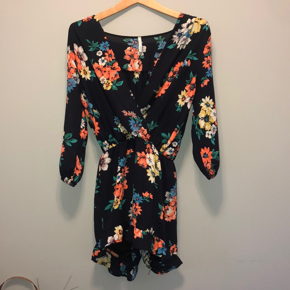 Ruffled bottom romper